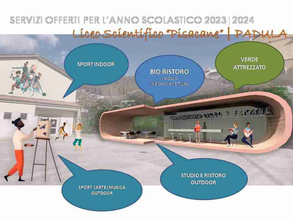 Liceo Pisacane, from next year a lively restaurant space and an equipped green area